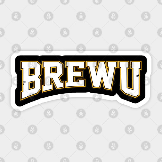 BrewU Sticker by PantherU